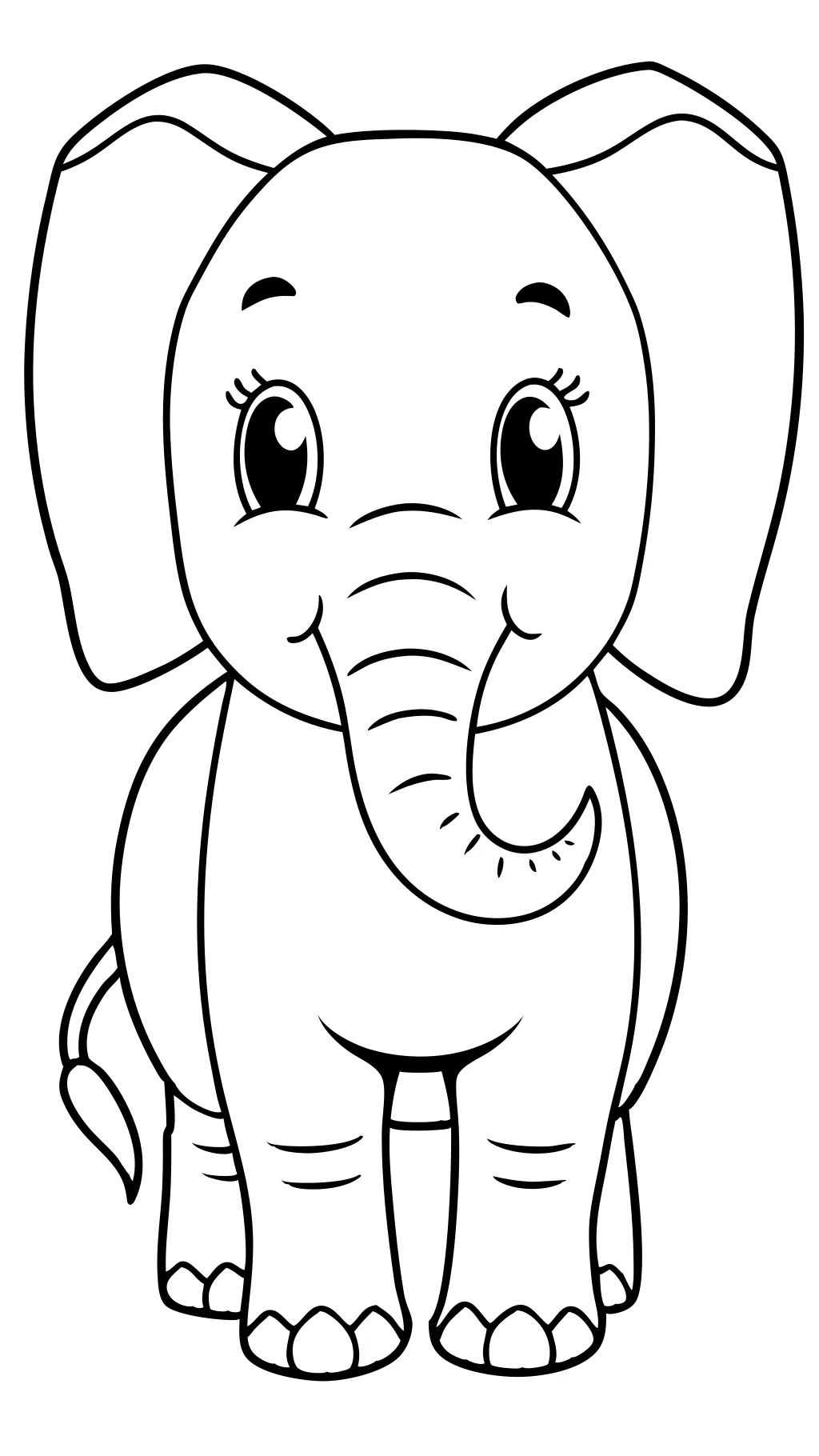 coloriages d’éléphant à imprimer gratuitement